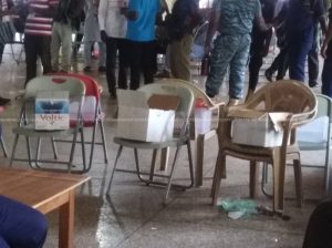 B/A NPP polls proceed without EC; cardboard boxes used for ballots