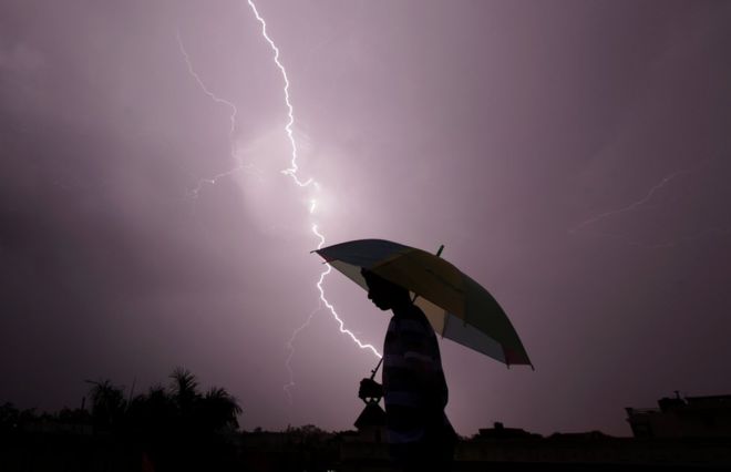 At least 2,000 people have died in lightning strikes in India every year since 2005