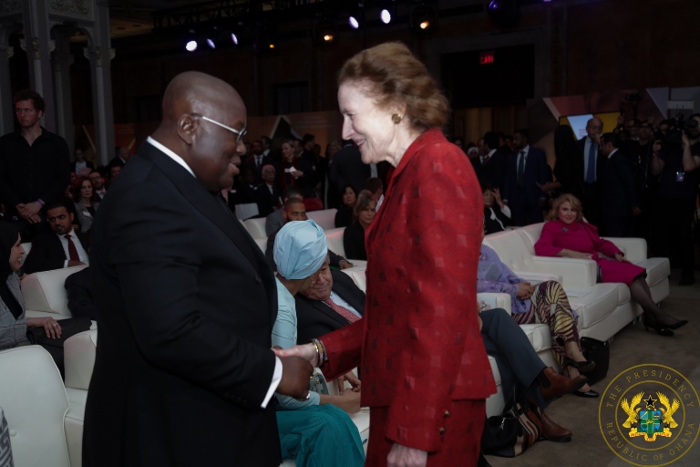 President Akufo-Addo with Henrietta Fore, UNICEF Director General