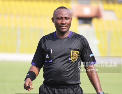 Referee Samuel Sukah officiated the Hearts vs. Kotoko match in which he awarded a controversial penalty to Hearts