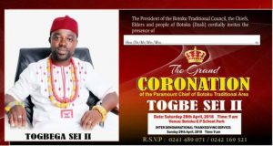 V/R: Tension brews in Botokoe over coronation of chief