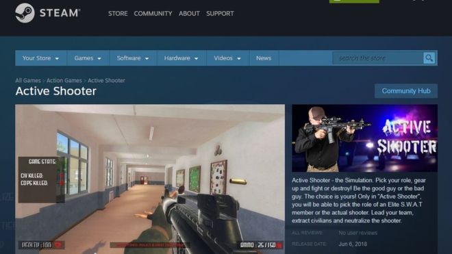 Active Shooter is no longer listed at the Steam store