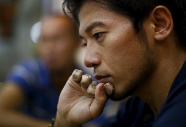 Japanese climber Kuriki Nobukazu speaks during an interview in Kathmandu, August 22, 2015. Picture taken on August 22, 2015. REUTERS/Navesh Chitrakar