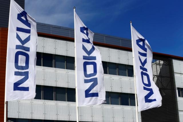 Flags with Nokia logo