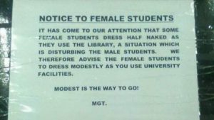 University of Zambia girls warned not to visit library ‘half-naked’