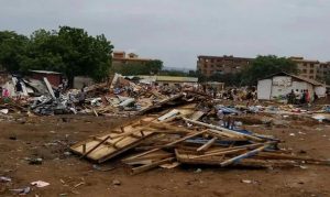 Ningo-Prampram District demolish structures on waterways