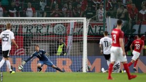 Austria beat Germany in Neuer comeback