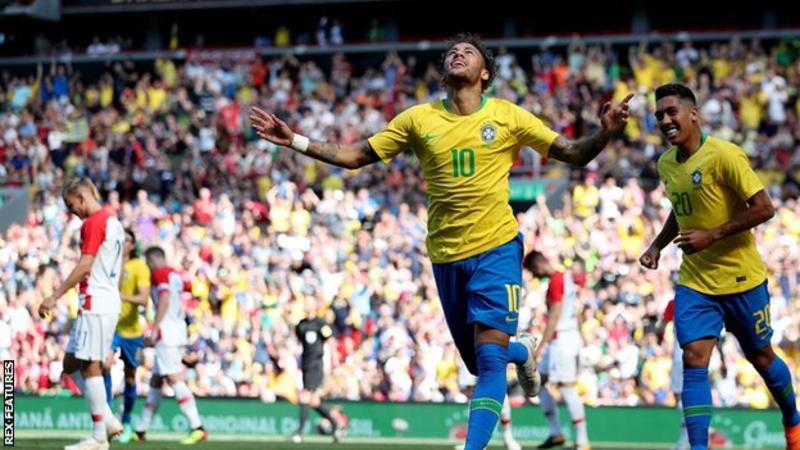 Neymar has now scored 54 goals in 83 appearances for Brazil (Image credit: Rex Features)