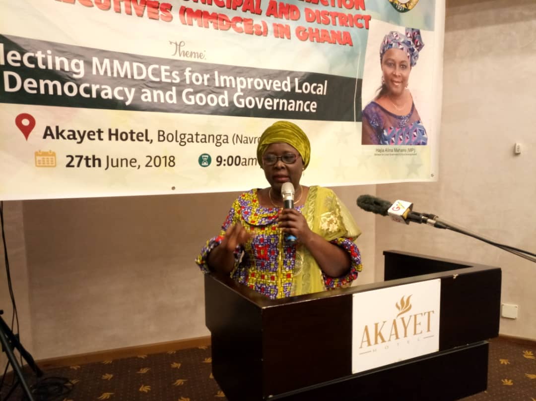 Minister for Local Government and Rural development, Hajia Alima Mahama