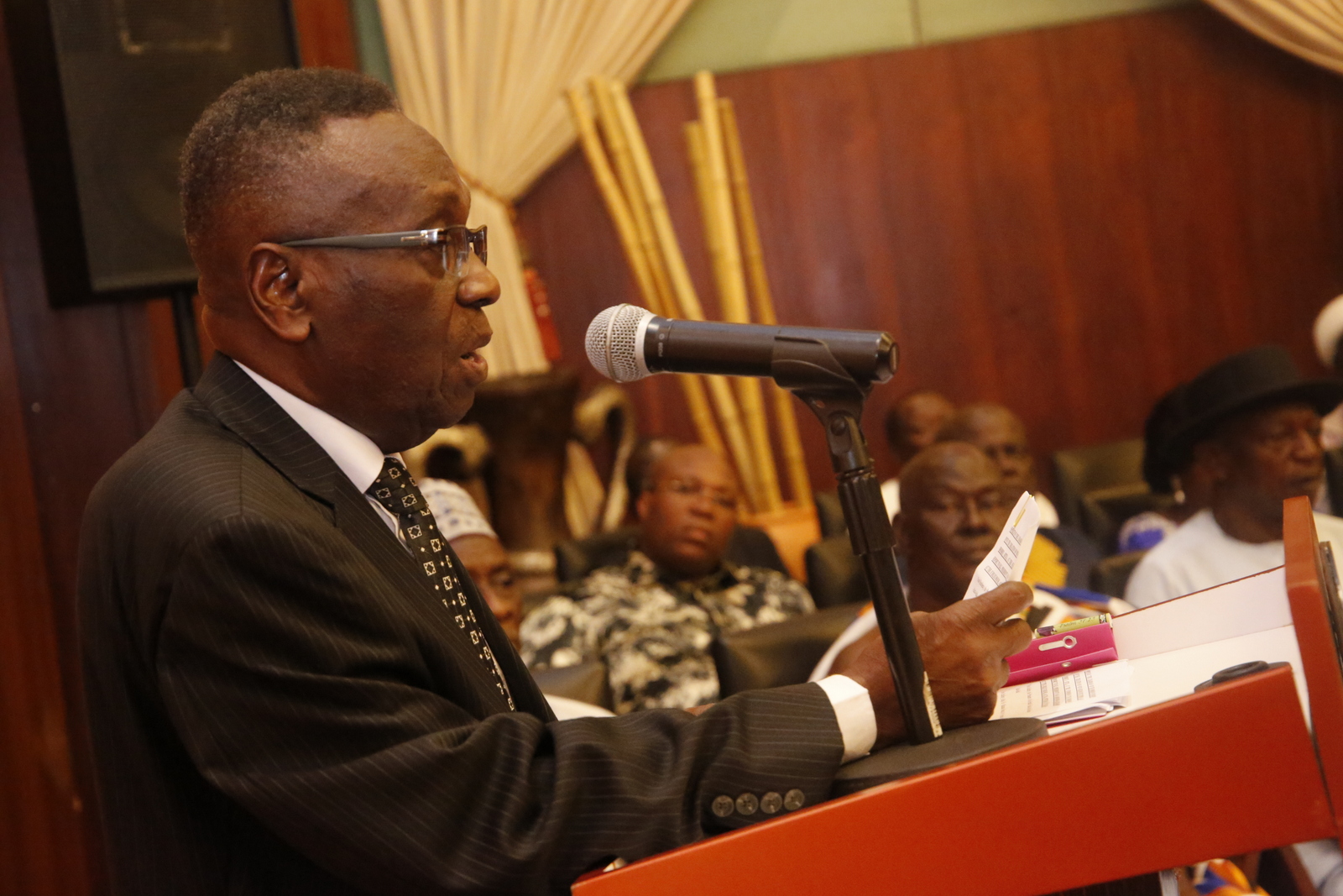 Mr. Justice S.A. Brobbey, Chairperson of the Commission of Inquiry