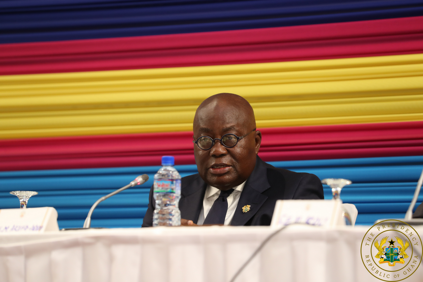 President Akufo-Addo speaking at the dialogue in Lome