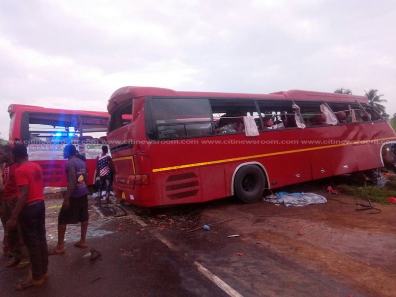 10 dead in Suhum accident involving 2 buses