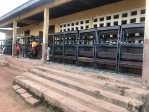 Bongo DCE presents over 500 desks to deprived schools