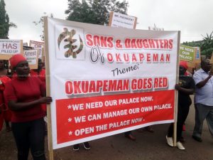 Akropong youth protest takeover of Okuapemhene’s palace