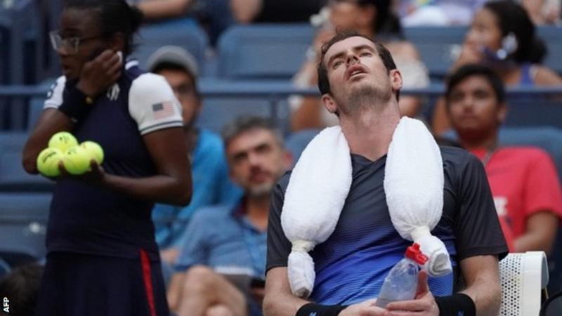 Andy Murray was playing on Arthur Ashe Stadium for the first time since his 2016 quarter-final defeat by Kei Nishikori (Image credit: AFP)