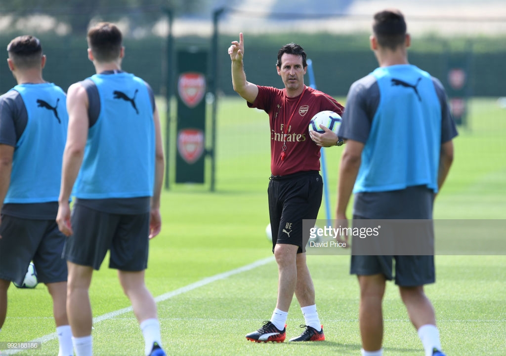 Arsenal boss Unai Emery at London Colney on July 5, 2018 in St Albans, England. (Image credit: Getty Images)