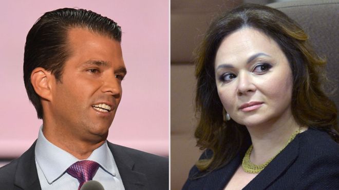 Controversy surrounds Donald Trump Jr's meeting with Natalia Veselnitskaya in June 2016