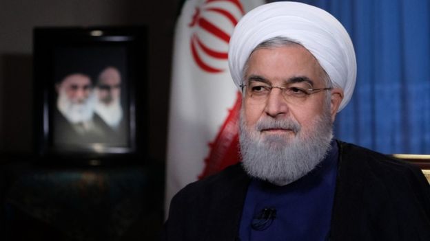 Mr Rouhani rebuked Mr Trump's strategy, saying "negotiations with sanctions doesn't make sense"