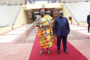 Otumfuo calls on Nana Addo at Jubilee House [Photos]  