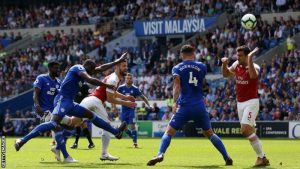 Arsenal need late Lacazette strike to see off spirited Cardiff