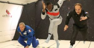 Bolt enters space race in zero gravity sprint