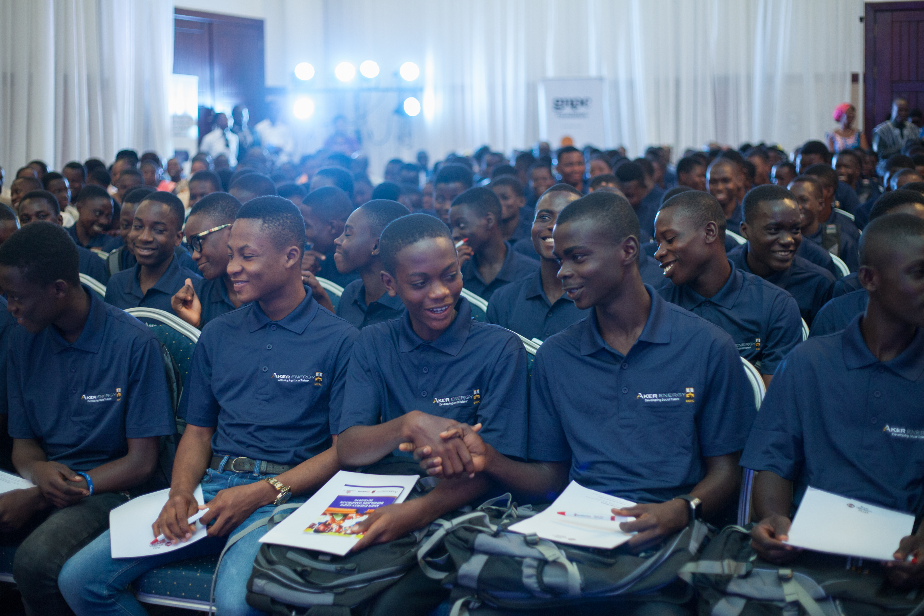 A section of the large number of students which the 2018 launch attracted