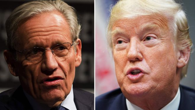 Trump said of Woodward's work: "It's just another bad book"