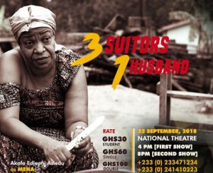 ‘3 Suitors 1 Husband’ to be staged at National Theatre on Saturday