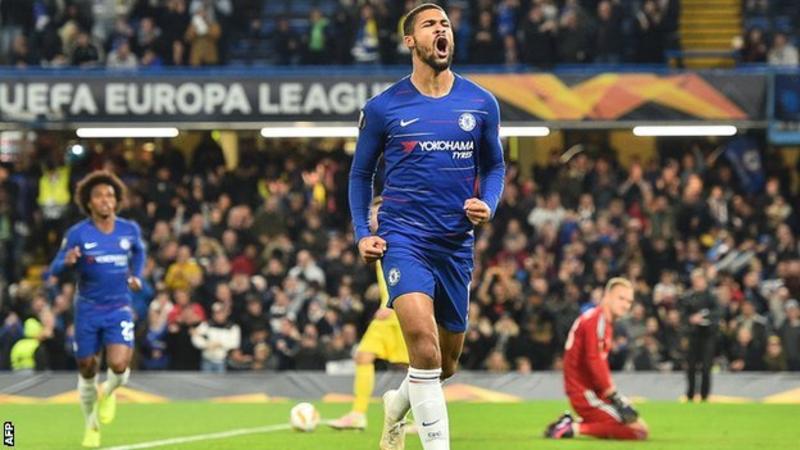 Ruben Loftus-Cheek is the first English player to score a hat-trick in the Europa League since Harry Kane for Tottenham in October 2014 (Image credit: AFP)