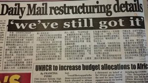 Outrage in Zambia as state-owned newspaper publishes article in Chinese