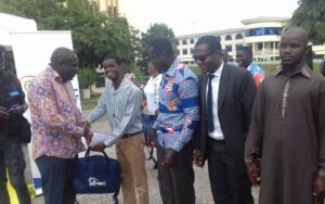 GIFEC, Comm. Ministry supports visually impaired UCC students with 30 laptops