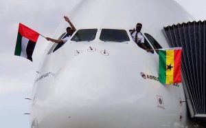 Ghanaian-piloted A380 aircraft touches down to rousing welcome [Photos]