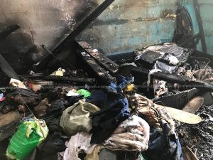 Fire razes old Sekondi Central Prisons quarters, several items lost