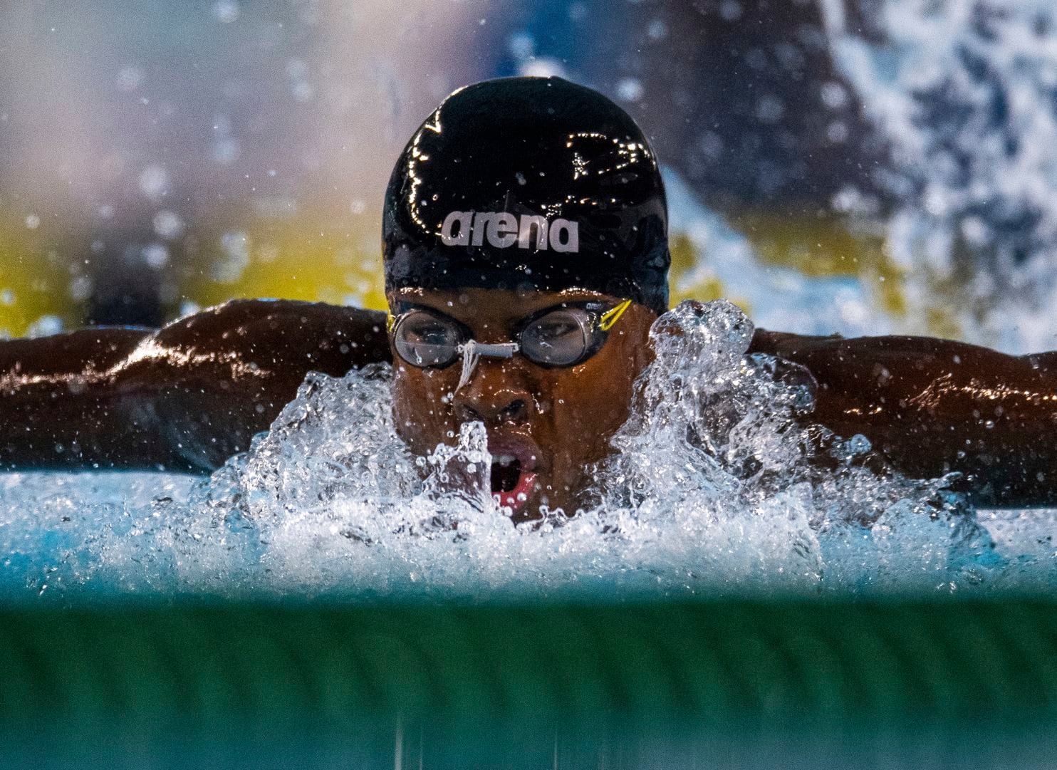 Mali swimmer Ousmane Toure competes in the Men’s 100m Butterfly Heat at the Natatorium during the Youth Olympic Summer Games in Buenos Aires, Argentina, Monday, Oct. 8, 2018. (Joel Marklund/OIS/IOC via AP) (Associated Press)