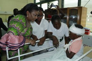 First Lady commissions two projects at Cape Coast hospital