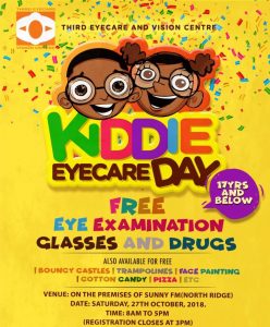 Kiddie Eyecare Day: Third  Eyecare and Vision Centre provides free eye examination