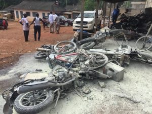 KNUST students demo turns violent, property destroyed