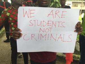 KNUST students begin protests over alleged police brutality