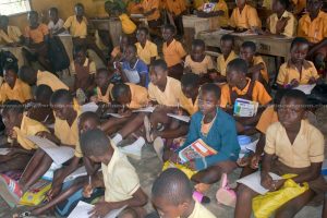 Bolga school cries for furniture as pupils study on floor