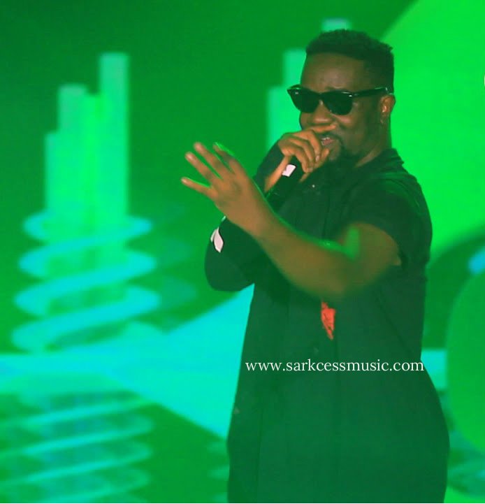 Sarkodie performing at the Glo Mega Show in August.