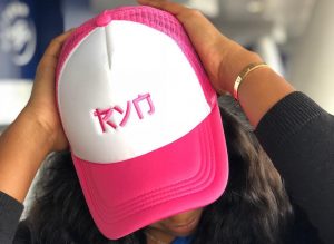 Yvonne Nelson sells caps to raise funds for new mothers