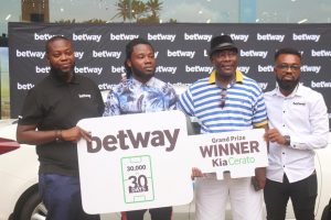 Betway promotion winner receives brand new car
