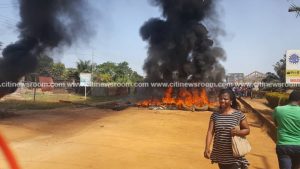 Drivers clash with Police in demo over deplorable Hohoe roads