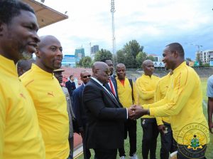 Nana Addo visits Black Stars, wants repeat of 5-goal win against Ethiopia