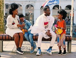 We’re not exploiting our children – Okyeame Kwame’s wife