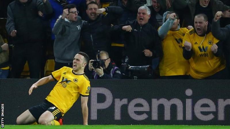Diogo Jota scored his first goal in the Premier League after netting 17 goals in the Championship in 2017-18 (Image credit: Getty Images)
