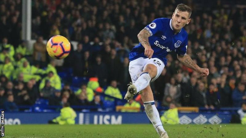 Lucas Digne's first goal in Everton colours rescued a late point for the hosts. (Image credit: Getty Images)