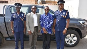 Church of Pentecost donates vehicle to Police Service