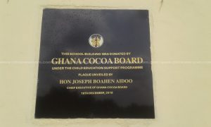 Cocobod commissions 6-unit classroom block at Agona Abosomase