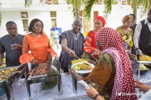 Bawumia and family fete cured lepers [Photos]